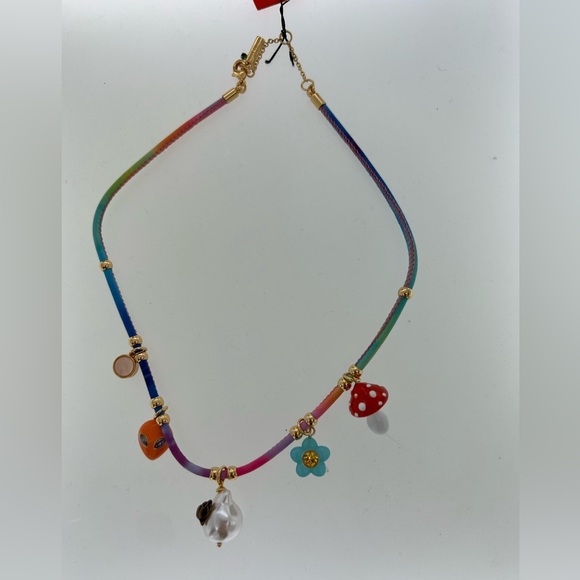 Kurt Geiger Mixed Charm Cord Collar Necklace - Picture 3 of 4